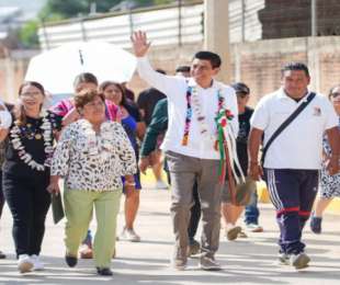 Inaugura Salomón Jara pavimentación de calle en Pueblo Nuevo; fortalece movilidad y conectividad