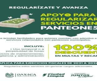 Oaxaca de Juárez mantiene incentivos para regularizar contribuciones municipales