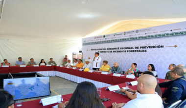 Prepara Salomón Jara con anticipación acciones para prevenir y combatir incendios forestales en la Costa