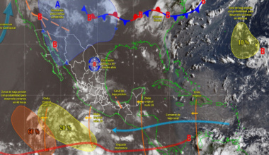 Condiciones de lluvia y tormentas dispersas se prevén para este viernes