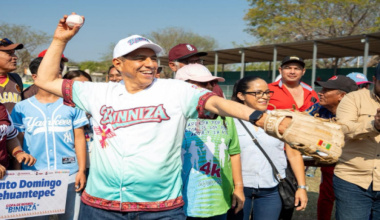 Inaugura Salomón Jara Copa de Beisbol Binnizá en Juchitán que fortalece el tejido comunitario