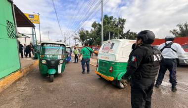 Aseguran 16 mototaxis irregulares tras operativo en Oaxaca
