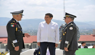 Atestigua Salomón Jara Toma de protesta de mando de la Guardia Nacional