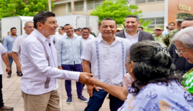 Salomón Jara visita Juchitán y refrenda compromiso con la seguridad y gobernabilidad del municipio
