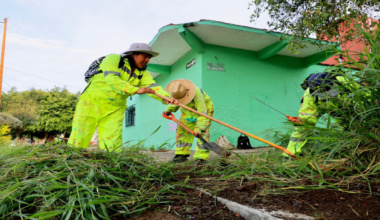Gobierno Municipal y vecinos realizan Tequio Vecinal en la colonia Reforma