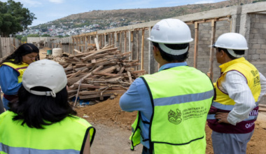 Ray Chagoya y Salomón Jara supervisan rehabilitación del Parque del Amor en Oaxaca de Juárez