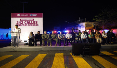 Transforma Salomón Jara 242 calles de la Zona Metropolitana de Oaxaca en Senderos Seguros para una movilidad sin riesgos y sin temor