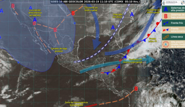 Prevén lluvias, tormentas eléctricas y rachas de viento en diversas regiones de Oaxaca