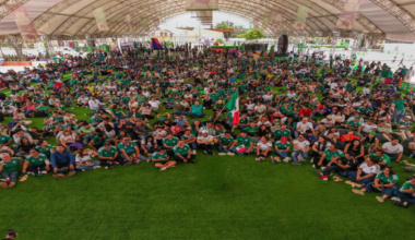 Vibra Parque Primavera Oaxaqueña con grito de ¡Goool!; un éxito la transmisión del partido inaugural del Mundial 2026