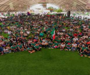 Vibra Parque Primavera Oaxaqueña con grito de ¡Goool!; un éxito la transmisión del partido inaugural del Mundial 2026