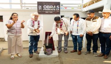 Inaugura Salomón Jara rehabilitación del sistema de agua potable en Santa María Tonameca