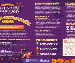 Participa en el concurso Catrina Oaxaqueña 2026, hay hasta 85 mil pesos en premios