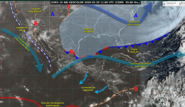 Frente frío número 42 provocará lluvias, vientos fuertes y descenso térmico en Oaxaca