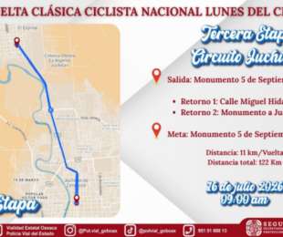 Implementará Policía Vial Estatal operativo por tercera etapa de la Clásica Ciclista en Juchitán