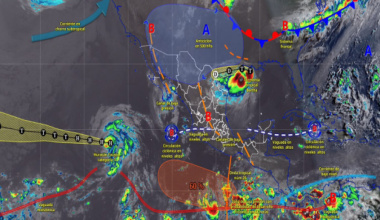 Lluvias, vientos fuertes y mar de fondo marcarán las condiciones del tiempo en Oaxaca