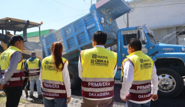 Plan Estatal de Bacheo mejora la movilidad en la Zona Metropolitana de Oaxaca