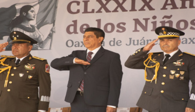 Conmemora Gobernador de Oaxaca 179 aniversario de la Gesta Heroica de los Niños Héroes de Chapultepec