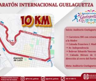 Implementará Policía Vial Estatal operativo especial por el Maratón Internacional Guelaguetza 2026