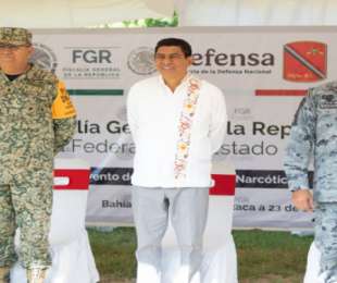 Atestigua Salomón Jara incineración de narcóticos y destrucción de objetos del delito