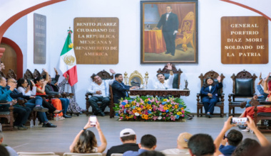 Ray Chagoya informa medidas de seguridad por obra privada Parque Oaxaca