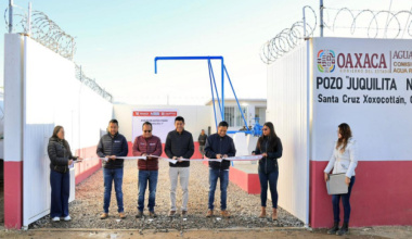 Inaugura Salomón Jara pozo profundo de agua potable con lo que aumenta suministro para la Zona Metropolitana de Oaxaca