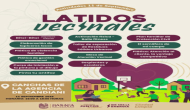 Latidos Vecinales acerca talleres, juegos y servicios a la agencia de Candiani