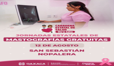 SSO mantiene servicio gratuito de mastografías en regiones de Oaxaca